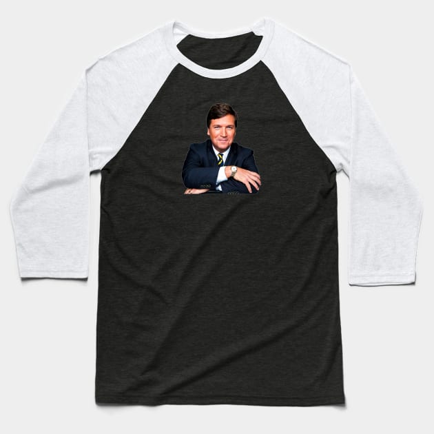 Tucker Carlson Baseball T-Shirt by understack